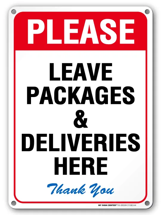 Please Leave Packages Here Sign Printable - Free Printable
