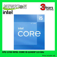 [FLASH SALE] CPU (ซีพียู) 1700 INTEL CORE I5-12400F 2.5 GHz (Warranty 3Y)