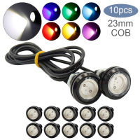 10pcsPack 23mm Car Eagle Eye DRL Led Daytime Running Lights 12V 9W LED Backup Reversing Parking Signal Automobiles Lamps 2020