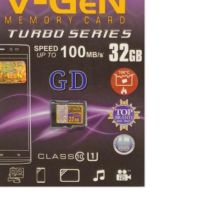 ☪ V-gen 32GB Micro SD Class 10 Turbo Series 100MB / s ♖