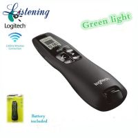 logitech อุปกรณ์ตัวชี้เลเซอร์ไร้สายสําหรับพรีเซ้นท์งาน R800 สีเขียว