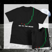 พร้อมส่ง เสื้อลายบิทคอย go to the moon สีดำ เสื้อแฟชั่น เสื้อยืด