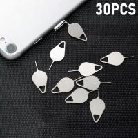 30pcs Sim Card Tray Removal Eject Pin Key Tool Stainless Steel Open Needle for IPhone Samsung Xiaomi Smartphone SimCard Tray Pin SIM Tools