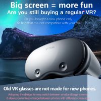 VRG Pro X7 3D VR Headset Smart Virtual Reality Glasses for 5-7 inch Smart Phone VR Straps