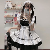 ชุดแม่บ้าน cos แม่บ้านน่ารัก lolita ชุดเดรสโลลิต้า cosplay เสื้อผ้า