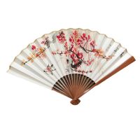 Hand Painting Xuan Paper Fans Ventilador Portable Bamboo Dance Fan 26.5/30cm Summer Abanicos Para Boda Hanfu Bambou Hand Fan