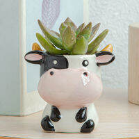 Cute Animal Flower Pot Planter Indoor Ceramic Vase Desktop Ornaments Home Decor Garden Decoration Succulent Plant Pot