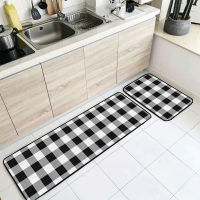 Bubble Kiss Modern Simple Black White Plaid Carpet for Home Living Room Anti-wrinkle Bedside Decor Rug Easy Clean Kitchen Mat