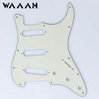 Parchment 11 Hole Modern-Style Strato SSS Pickguards with Screws ST Guitar Pickguard Vintage White Guitar Parts-wangjun1