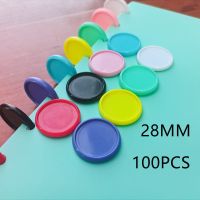 100PCS28MM new color solid binding plate buckle plastic mushroom hole binder ring DIY binder