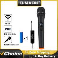 Microphone G-MARK X110V Wireless Karaoke Mic Rechargeable Lithium Battery Easy Use For Church Party Home Meeting Show Host