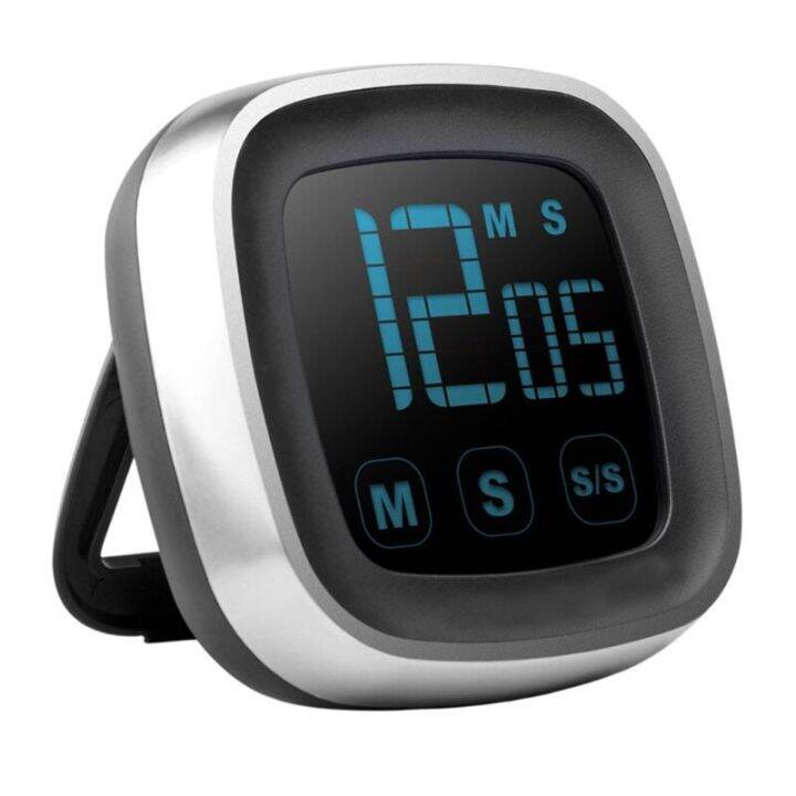 QTCFLarge Touch Screen Digital Kitchen Timer Countdown Loud Stopwatch Alarm Interval Timing