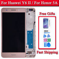 Original For Huawei 5A Y6 II CAM-L23 CAM-L03 CAM-L21 CAM-AL00 CAM-TL00 LCD Display + Touch Screen Digitizer Assembly with frame