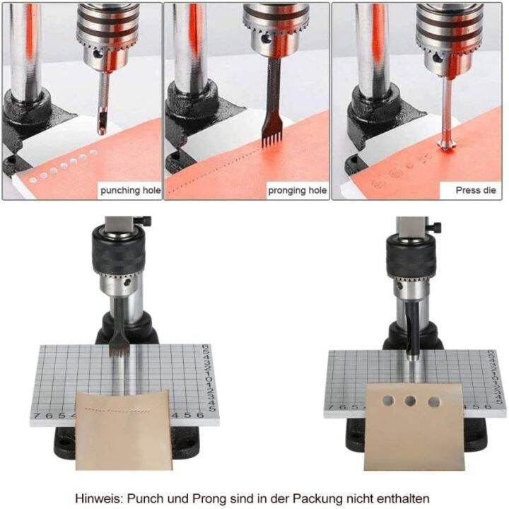 หนังhole-puncher-handเครื่องเจาะนิวแมติกมือกดpuncherเครื่องมือเจาะสำหรับงานฝีมือหนังdiyเจาะรู-chuck-ppแผ่นและแผ่นอลูมิเนียม-สไตล์d