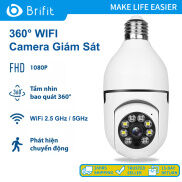 Brifit camera wifi không dây Camera giám sát Camera bóng đèn 360 1080P IP