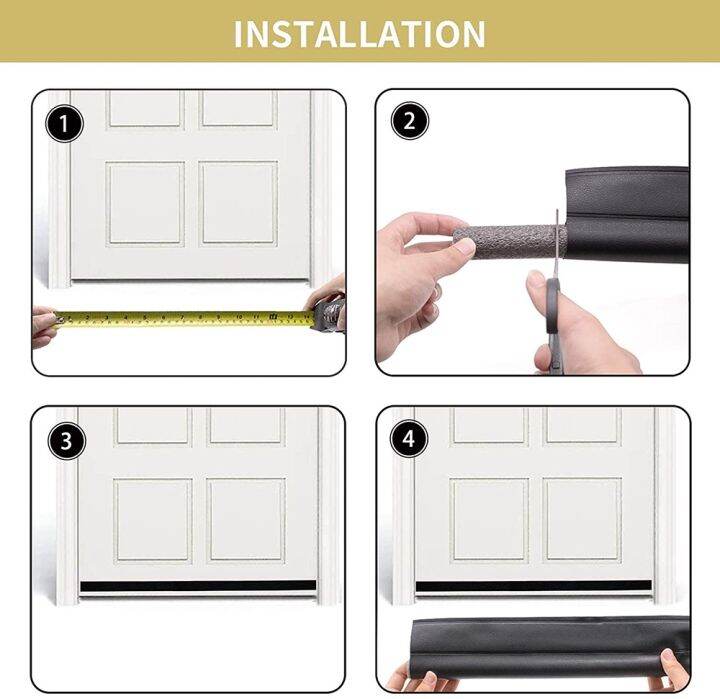 94cm-door-bottom-sealing-strip-self-adhesive-weatherstrip-under-door-draft-stopper-windproof-dust-proof-pu-seal-acoustic-foam