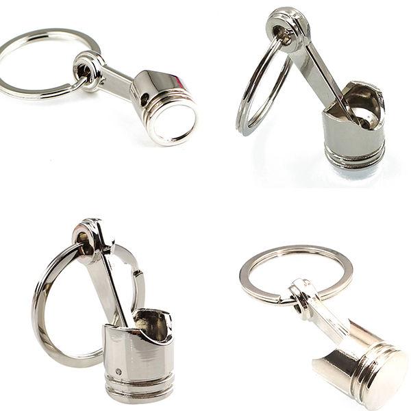 NEW Turbo Keyring Keyfob Engine Exhaust Novelty Spinning Piston Supercharger Toy 
