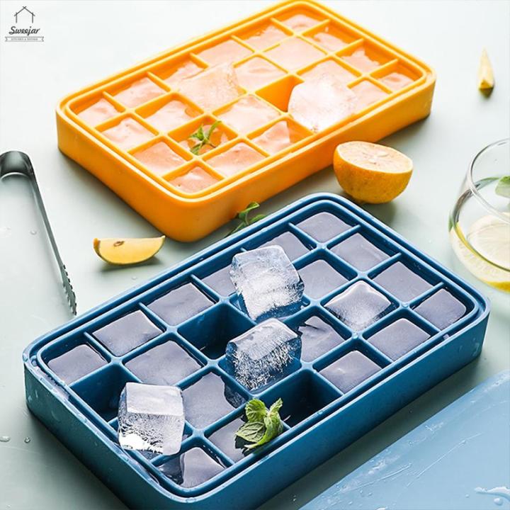 1pc Silicone Ice Cube Tray, Large Square Ice Mold For Chilled