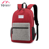 TOWAY-กระเป๋าสะพายหลัง กระเป๋าเป้ กระเป๋าผู้ชาย Backpack รุ่น QX-B001 มีช่องใส่โน๊ตบุ๊ค