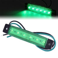 [Undistracted] 1PC 12V 6LED รถบรรทุกด้านข้างเครื่องหมายไฟ LED ต่ำพ่วงไฟด้านหลัง