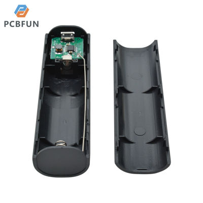Pcbfun (ไม่รวมแบตเตอรี่) USB แบตสำรอง1A กล่องแบตเตอรี่18650DIY