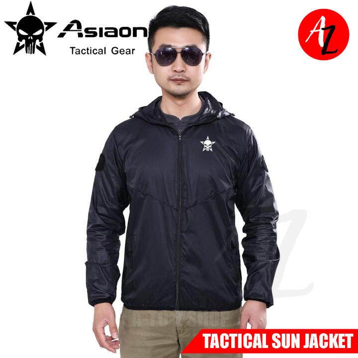 ASIAON Quickdry Water Resistant Lightweight Tactical Sun Jacket