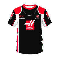 F1 Haas เสื้อยืดสูตรหนึ่งทีมแข่งรถ3D พิมพ์ Streetwear ผู้ชายผู้หญิงแฟชั่นเด็กประเดิมท็อปส์