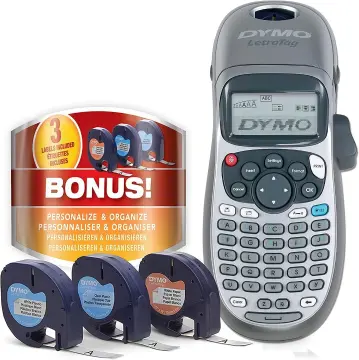 DYMO Label Maker LabelManager 160 Portable Label Maker, Easy-to-Use,  One-Touch Smart Keys, QWERTY Keyboard, Large Display, for Home & Office
