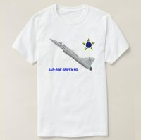 JAS-39E Gripen NG Brazilian Air Force T-Shirt Short Sleeve Casual Cotton O-Neck Men TShirt Size S-3XL