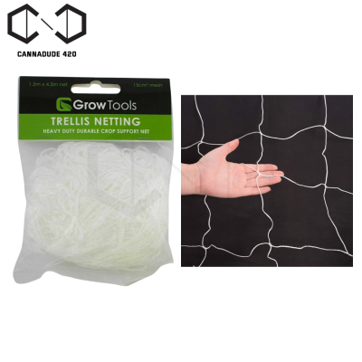 Plant trellis net เน็ตขึงต้นไม้ Trellis Netting 150x450cm / 150x900cm [SCROG Net] Plant Climbing Net Nylon Trellis Support Net Garden Net for Climbing Plants Plant Garden Fence Mesh Anti-Bird Net (1.5m x 4.5m / 1.5m x 9m)