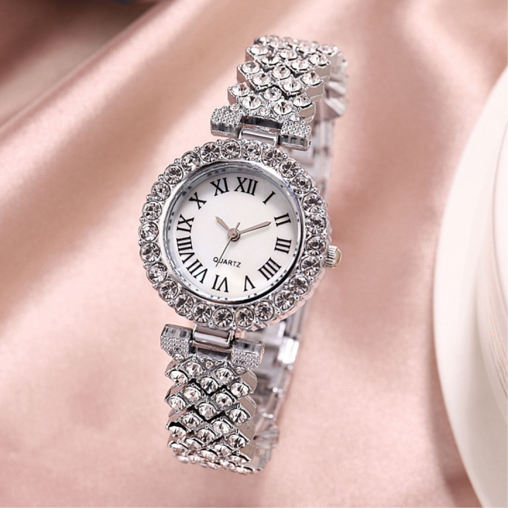 นาฬิกาเพชรนาฬิกาสุภาพสตรีสุดหรูสุภาพสตรีแบรนด์ผู้หญิงสร้อยข้อมือนาฬิกาข้อมือ-นาฬิกาข้อมือ