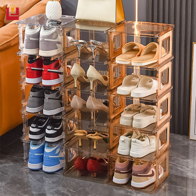 YONUO shoes shelf ชั้นวางรองเท้า&nbsp; ไม้ 5-6-7 ชั้น แข็งแรง ชั้นวางรองเท้าไม้หลายชั้นสไตล์เรียบง่าย ชั้นวางรองเท้ากันฝุ่น