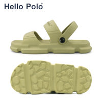 Hello Polo รองเท้าแตะ รองเท้าแตะสําหรับผู้หญิง รองเท้าแตะชายหาด เหยียบนุ่ม กันลื่น รองเท้าแตะส้นแบน แฟชั่นฤดูร้อน สําหรับผู้หญิง HP8012W