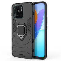 เคส Poco C40 Case ชุดเกราะกันกระแทก Slim Rugged Hybrid Hard Plastic + Tpu Bracket Magnet 360 Ring Holder ฝาหลัง