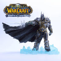 World Of Warcraft Arthas Menethil The Lich King ตุ๊กตาแอคชั่นของเล่นพร้อมกล่องและฐานสำหรับเด็กคอลเลกชันสำหรับของขวัญวันเกิดเด็กสำหรับเด็ก16-20ซม.