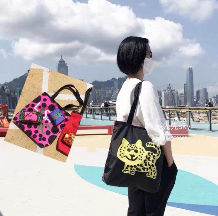 lesportsac-2023-3531-g878กระเป๋าสะพายไหล่กระเป๋าโท้ท-gaku-ลูกแมวนำโชค