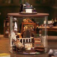 Cutebee DIY Dollhouse Kit Magic Dollhouse 3D Wooden Doll House Miniature Building With Furniture Book House Villa Toy Girl