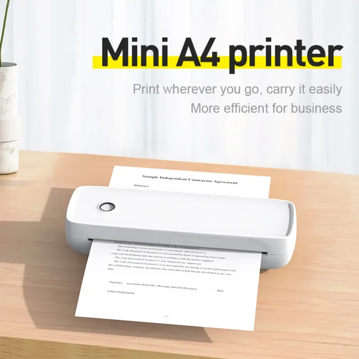เครื่องพิมพ์กระดาษความร้อนแบบพกพาเครื่องพิมพ์ความร้อน-a4-203dpi-ฉลากที่รองรับบลูทูธได้บันทึกการพิมพ์ข้อความผิดคำถาม