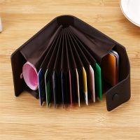 【CC】✷  1 pc Men Credit Card Holder Leather Purse for Cards Wallet ID Bank Cardholder and Coins