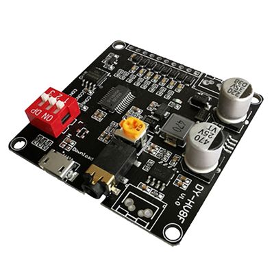 DY-HV8F Voice Playback Module 12V/24V Trigger Serial Port Control 10W/20W with 8MB Flash Storage MP3 Player for Arduino
