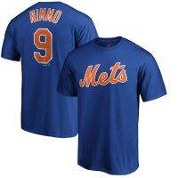 MLB baseball league Mets New York Mets players pure cotton short sleeve shirt t-shirts