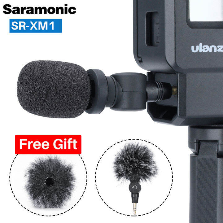 Saramonic SRXM1 3.5mm Wireless Microphone GoPro Vlog Video Mic for