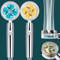 EHEH High Pressure Shower Heads 360 Degrees Rotating Handheld Turbo Fan Shower Turbocharged Propeller Shower