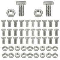 50 Sets Aluminium Greenhouse Nuts &amp; Bolts Cropped Head Waterproof Nuts Bolts Building Repairing Greenhouse Accessories StandardAdhesives Tape