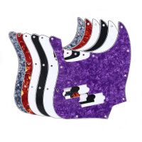 WK-Electric Bass Guitar Pickguard 3 Ply PVC Scratch Plate for Top Jazz Bass with PB Pickup Hole Style with Mounting screw