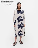 MARIMEKKO RUNOELMA JUHLAUNIKKO เดรสแขนยาวลายดอกไม้