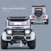 ล้อแม็กหล่อรถของเล่น1:24 Benz G550การผจญภัย4X4 ² รุ่นเสียงและแสงของสะสมเด็กของขวัญวันเกิดสำนักงานตกแต่ง