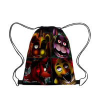 Five Nights At Freddy S 3D Schoolbag Teddy Bear Drawstring Shoulder Bag Cartoon Backpack Drawstring The Best Birthday Gift Ever