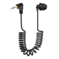 3.5mm Spring Earphones Single Side Headphones Earbuds Wired Headset for MP3 Computer