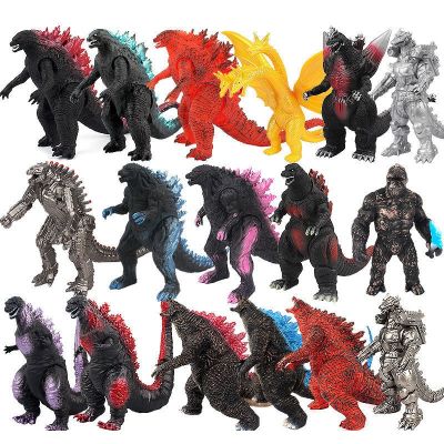 ZZOOI Kingkong Action Figure Godzilla Movie Model King Of The Monsters Oversized Gojira Soft Glue Movable Joints Toys For Kid Boy Gift